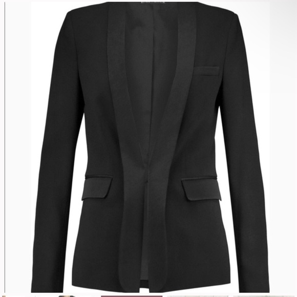 Alice + Olivia Black Stefani Long Tuxedo Blazer Size XS - Picture 2 of 10